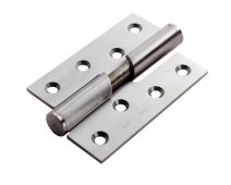 RBH1433LEF/SSS - Carlisle Brass Eurospec 102mm x 76mm x 3mm Rising Butt Hinges (Left Hand) Satin Stainless Steel