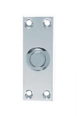 Click Here To Enlarge This Photo Of AA31CP - Carlisle Brass Victorian Bell Push 76mm x 30mm Polished Chrome