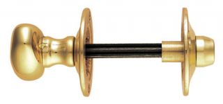 AA32 - Carlisle Brass Thumbturn & Release to suit Rackbolt (Oval) Spline Spindle Polished Brass