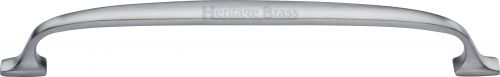Click Here To Enlarge This Photo Of C7213 203-SC Heritage Brass Cabinet Pull Durham Design 203mm ctc Satin Chrome Finish