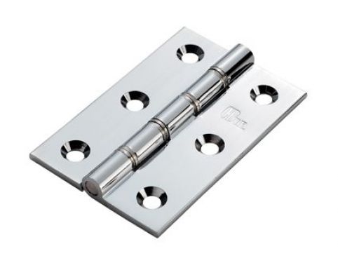 Click Here To Enlarge This Photo Of HDSSW5CP - Carlisle Brass Double Stainless Steel Washered Brass Butt Hinges 102mm x 67mm x 4mm Polished Chrome