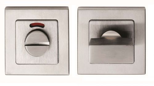 Click Here To Enlarge This Photo Of SST1415-ISSS - Carlisle Brass Eurospec Square Thumbturn & Release with Indicator on 52 x 8mm Square Rose Satin Stainless Steel