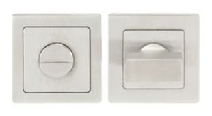 SST1415SSS - Carlisle Brass Eurospec Square Thumbturn & Release on 52 x 8mm Square Rose Satin Stainless Steel