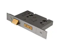 BAS5030SSS - Carlisle Brass Eurospec Easi-T 76mm Bathroom Lock with 5mm follower Satin Stainless Steel