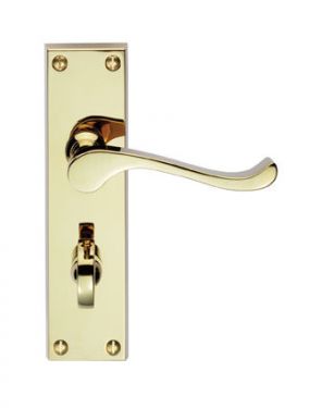 Click Here To Enlarge This Photo Of CBS54WC - Carlisle Brass Victorian Scroll Lever Bathroom Furniture (Contract Range) Polished Brass