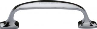 C7213 76-PC Heritage Brass Cabinet Pull Durham Design 76mm ctc Polished Chrome Finish