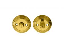 DK12 - Carlisle Brass Delamain Turn & Release  (Face Fix) Polished Brass