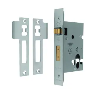 RSL5030SSS - Carlisle Brass Eurospec Easi-T Roller Ball Euro Deadlock 76mm Satin Stainless Steel