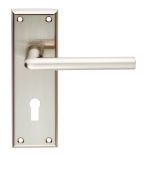 SZR011SN - Carlisle Brass Serozzetta 'Dieci' Lever on Bathroom Backplate (57mm c/c) Satin Nickel