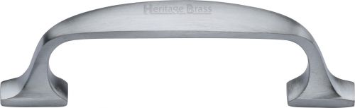 Click Here To Enlarge This Photo Of C7213 76-SC Heritage Brass Cabinet Pull Durham Design 76mm ctc Satin Chrome Finish