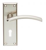 SZR031SN - Carlisle Brass Serozzetta 'Trenta' Lever on Bathroom Backplate (57mm c/c) Satin Nickel
