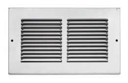 ES424 - Carlisle Brass Eurospec Silver Louvred Grille (For Intumescent ES404 225 x 225mm )