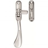 M73CP - Carlisle Brass Victorian Reversible Casement Fastener with Hook & Mortice Plate Polished Chrome