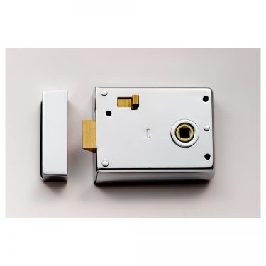 Click Here To Enlarge This Photo Of RLE8043PC - Carlisle Brass Eurospec Rim Latch 105mm x 81mm Polished Chrome