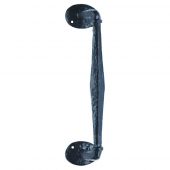 LF5266 - Carlisle Brass Ludlow Foundries Offset Pull Handle On Rose 238mm Black Antique