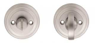 DK12SC - Carlisle Brass Delamain Large Turn & Release  (Face Fix) Satin Chrome