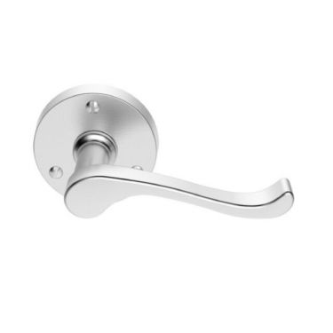 Click Here To Enlarge This Photo Of DL56SC - Carlisle Brass Victorian Scroll Lever on Round Rose Satin Chrome