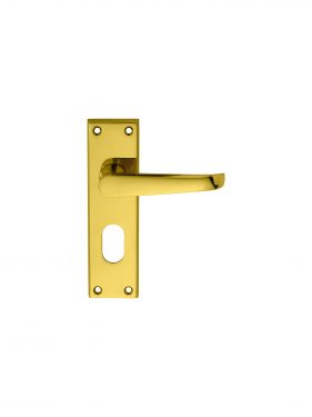 Click Here To Enlarge This Photo Of M30U - Carlisle Brass Victorian Lever Lock Oval Profile Furniture (48.5mm c/c) Polished Brass