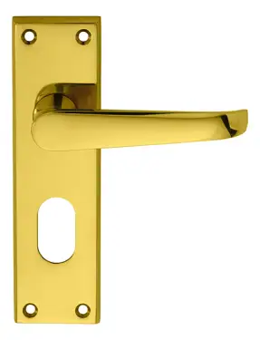 Click Here To Enlarge This Photo Of M30U - Carlisle Brass Victorian Lever Lock Oval Profile Furniture &lpar;48&period;5mm c&sol;c&rpar; Polished Brass