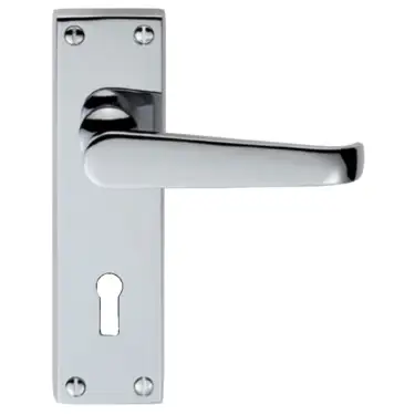 Click Here To Enlarge This Photo Of M30CP - Carlisle Brass Victorian Lever Lock Furniture Polished Chrome