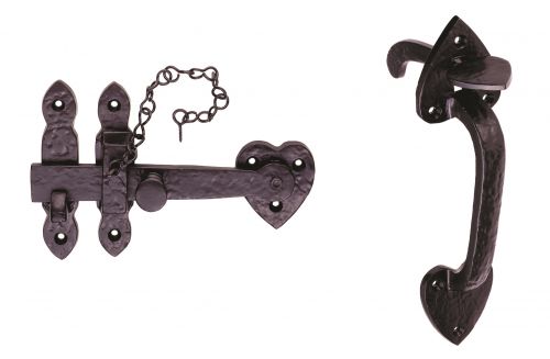 Click Here To Enlarge This Photo Of LF5535 - Carlisle Brass Ludlow Foundries Thumb Latch Set Black Antique