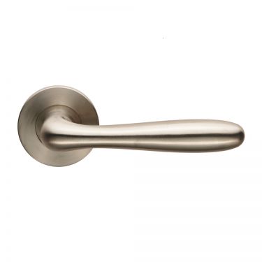 Click Here To Enlarge This Photo Of CSL1127/6SSS - Carlisle Brass Eurospec 'Peninsula' Designer Lever on 6mm Slim Round Rose (G304) Satin Stainless Steel