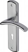 CEN1000-AP Heritage Brass Door Handle Lever Lock Centaur Design Apollo Finish