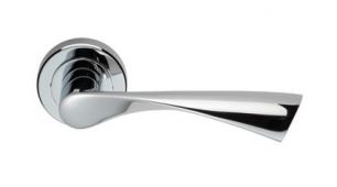 SZM025CP - Carlisle Brass Serozzetta 'Breeze' Lever on Round Rose Polished Chrome