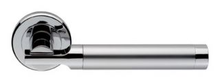 SZM110SCCP - Carlisle Brass Serozzetta 'Azul' Lever on Round Rose Satin Chrome/Polished Chrome
