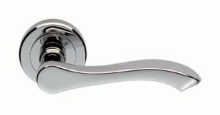 SZM130CP - Carlisle Brass Serozzetta 'Style' Lever on Round Rose Polished Chrome