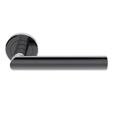 Click Here To Enlarge This Photo Of SZM160BN - Carlisle Brass Serozzetta 'Trend' Lever on Round Rose Black Nickel
