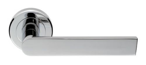 Click Here To Enlarge This Photo Of SZM210CP - Carlisle Brass Serozzetta 'Edge' Lever on Screw on Rose Polished Chrome