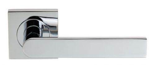 Click Here To Enlarge This Photo Of SZM210SQCP - Carlisle Brass Serozzetta 'Edge' Lever on Square Rose Polished Chrome