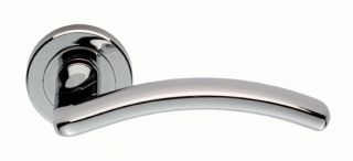 SZM380CP - Carlisle Brass Serozzetta 'Design' Lever on Round Rose Polished Chrome