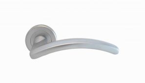 SZM380SC - Carlisle Brass Serozzetta 'Design' Lever on Round Rose Satin Chrome