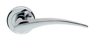 ZIN3112PC - Carlisle Brass Serozzetta 'Olivier' Lever on Round Rose Polished Chrome