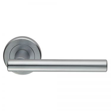 Click Here To Enlarge This Photo Of ZIN3121SC - Carlisle Brass Serozzetta 'Philadelphia' Lever on Round Rose Satin Chrome