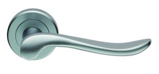 ZIN3130SC - Carlisle Brass Serozzetta 'Verdun' Lever on Round Rose Satin Chrome