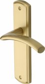 CEN1010-SB Heritage Brass Door Handle Lever Latch Centaur Design Satin Brass Finish