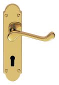 DL168 - Carlisle Brass 'Oakley' Lever Lock Furniture Polished Brass