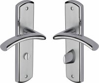 CEN1030-AP Heritage Brass Door Handle For Bathroom Centaur Design Apollo Finish