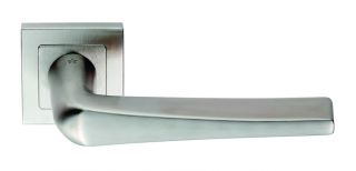 SSL1404SSS - Carlisle Brass Eurospec 'Plaza' Designer Lever on Square Rose (G304) Satin Stainless Steel