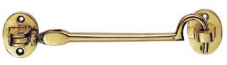 AA65 - Carlisle Brass Heavyweight Cabin Hook (Silent Pattern) 305mm Polished Brass
