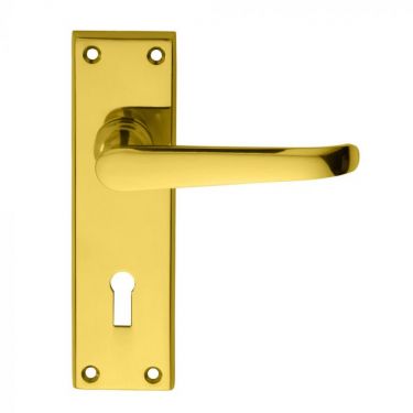 Click Here To Enlarge This Photo Of DL30 - Carlisle Brass 'Ascot' Heavy Victorian Lever Lock Furniture Polished Brass