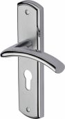 CEN1048-AP Heritage Brass Door Handle For Euro Profile Plate Centaur Design Apollo Finish
