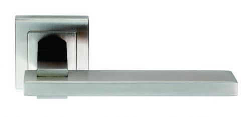 Click Here To Enlarge This Photo Of SSL1402SSS - Carlisle Brass Eurospec 'Tange' Designer Lever on Square Rose (G304) Satin Stainless Steel