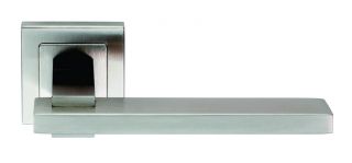 SSL1402SSS - Carlisle Brass Eurospec 'Tange' Designer Lever on Square Rose (G304) Satin Stainless Steel