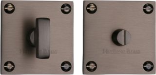 BAU1555-MB Heritage Brass Square Low Profile Thumbturn & Emergency Release Matt Bronze Finish