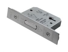 LDB5525SSS - Carlisle Brass Eurospec Easi-T British Standard 5 Lever Deadlock 64mm Satin Stainless Steel