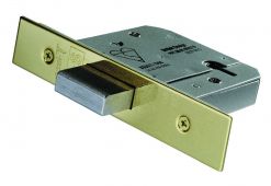 LDB5530PVD - Carlisle Brass Eurospec Easi-T British Standard 5 Lever Deadlock 76mm PVD Stainless Brass